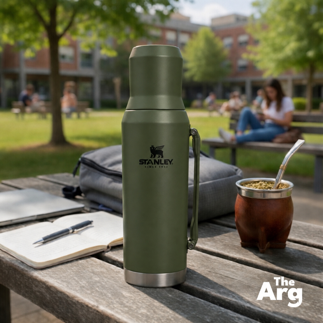 Stanley Ideal Green Thermos 1.2L | Vacuum Insulated