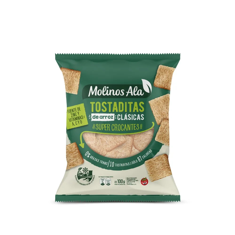 Molinos Ala - Classic Rice Toast "Extra Crispy" 100g/ 0.22lb
