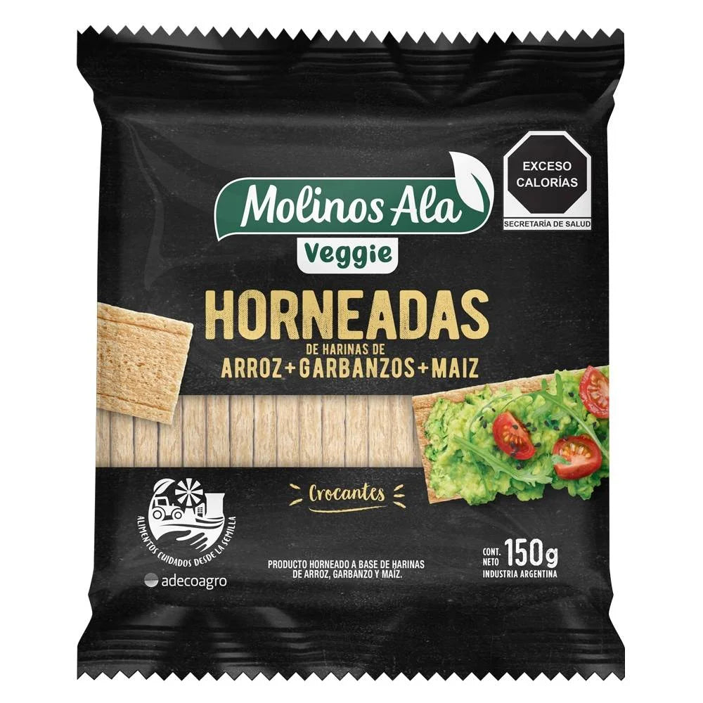 Molinos Ala – Vegan Rice, Corn, and Chickpea Toasts 150g / 0.33lb