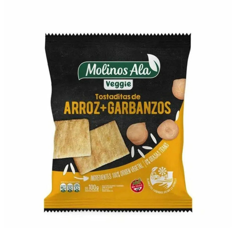 Molinos Ala – Vegan Rice and Chickpea Toasts 100g/0.22lb
