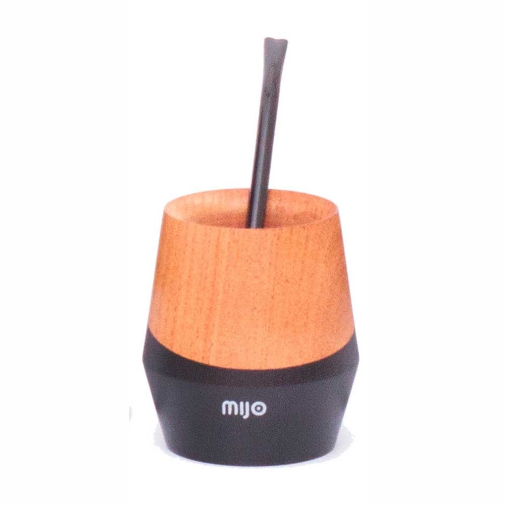 Wood Colored Mate With Straw - Mate de Madera Colores Varios - Mijo