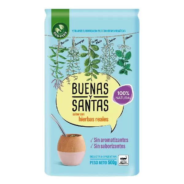 Buenas y Santas Natural Yerba Mate 500g/1.1lb
