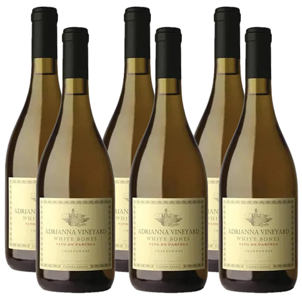 Vino tinto Adrianna Vineyard White Bones de 750 ml (6 botellas)
