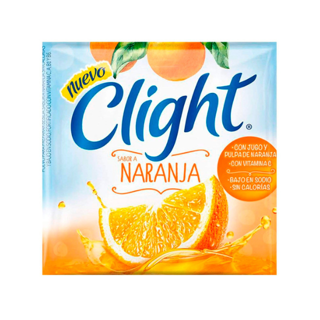 Clight Powdered Juice Orange Flavor Sugar Free (box of 20) 160 g / 5.6 oz