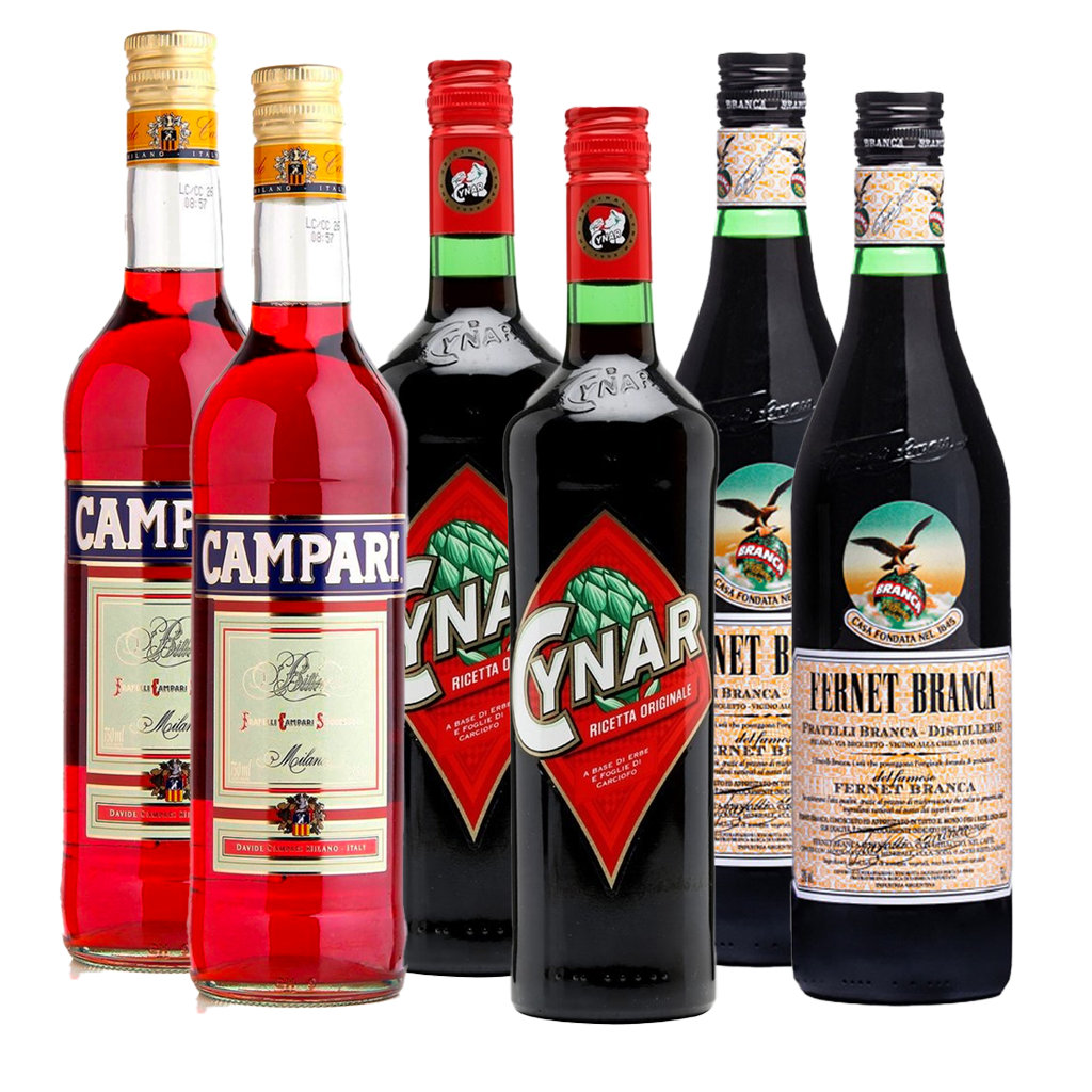 Cocktail Mix 2 - Campari - Cynar - Fernet Branca