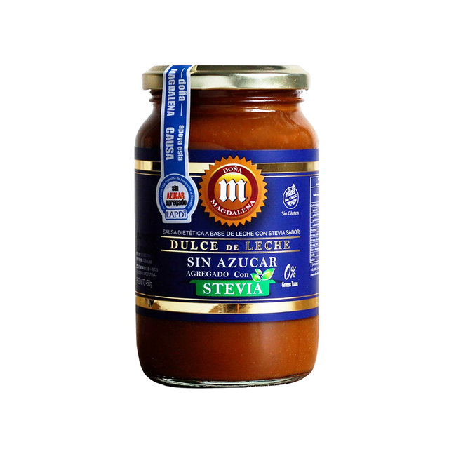Dulce de Leche Doña Magdalena with Stevia, No Fructose 400g / 0.8 lb | Argentine Milk Caramel Spread