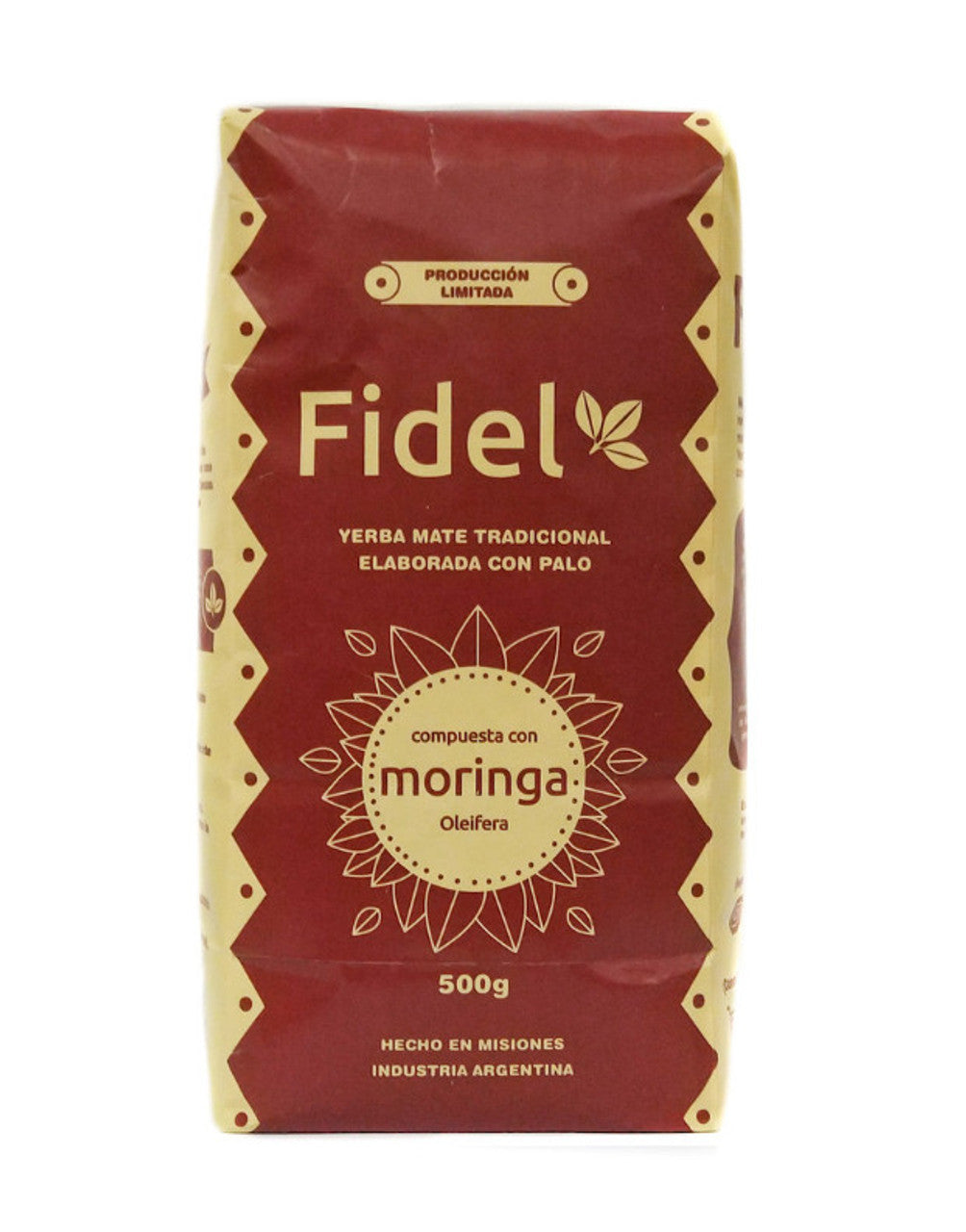 Yerba Mate Fidel Traditional Compuesta with Moringa Oleifera 500 g / 1.1 lb