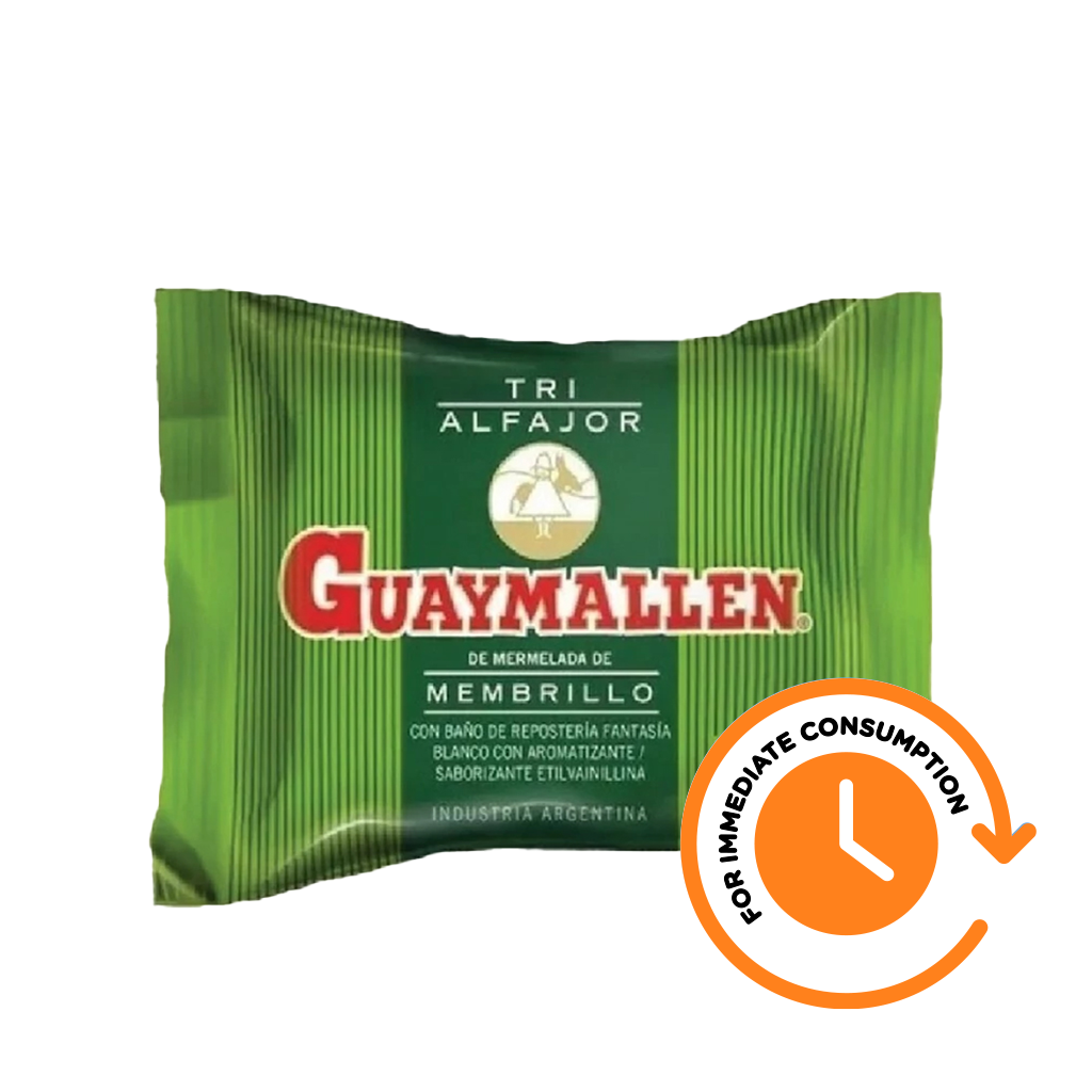 SALE Alfajor Guaymallen Membrillo Triple filled with Quince Jelly 70 g / 2.46 oz