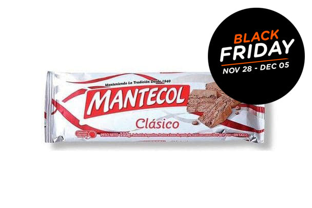 Black Friday Mantecol Classic Flavor Semi-Soft Peanut Butter Nougat 110 g / 3.88 oz