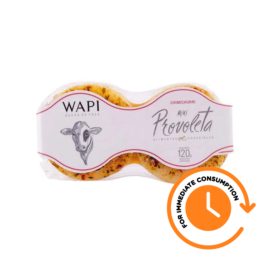 SALE Queso Provoleta Wapi Mini Chimichurri 120 Gr