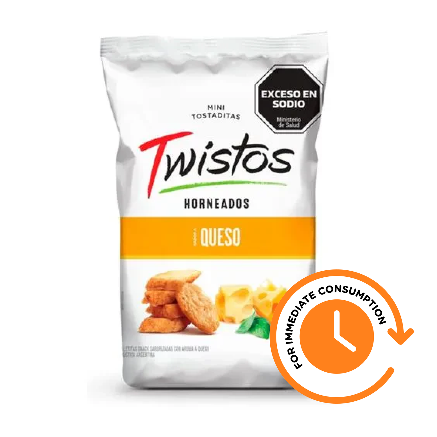 SALE Twistos Cheese Mini Toasted Snacks 155g/5.47oz