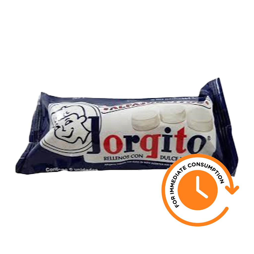 SALE Alfajorcitos Jorgito Glazed with Dulce de Leche 6 units 128 g / 4.5 oz