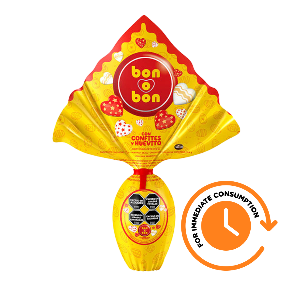 Bon o Bon Milk Chocolate Easter Egg 210 g / 7.4 oz