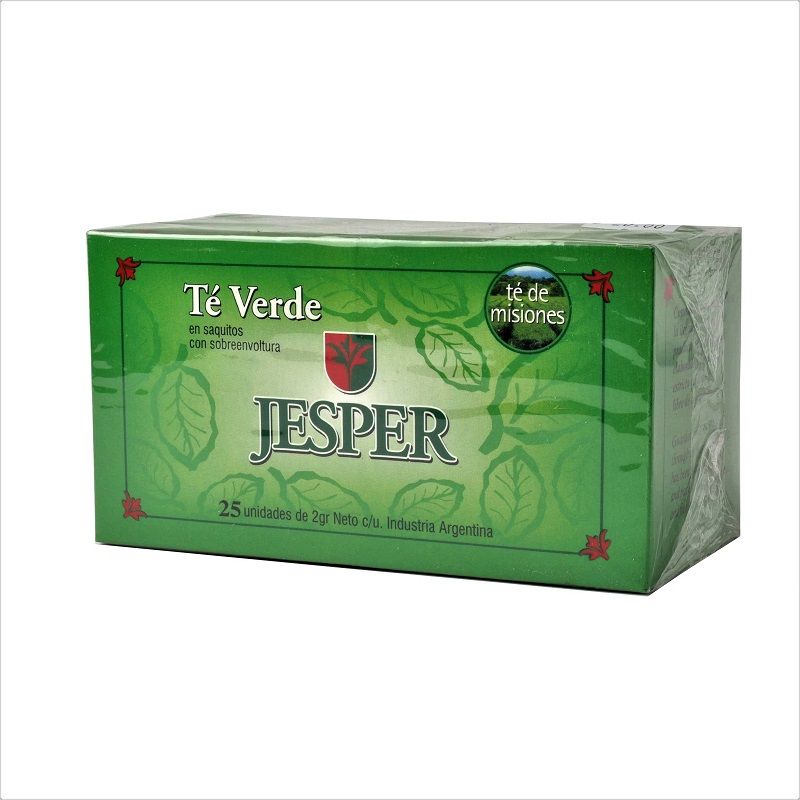 Jesper Green Tea Ready to Brew 50g. (Box of 25 Bags)