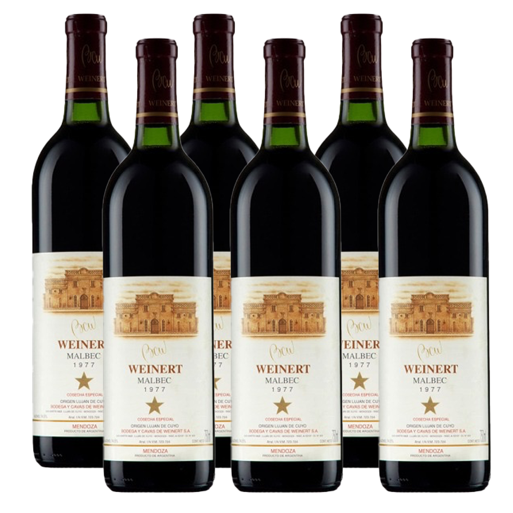 1977 Weinert Malbec Estrella 750ml - Exclusive Age-Worthy Wine (6 Bottles)