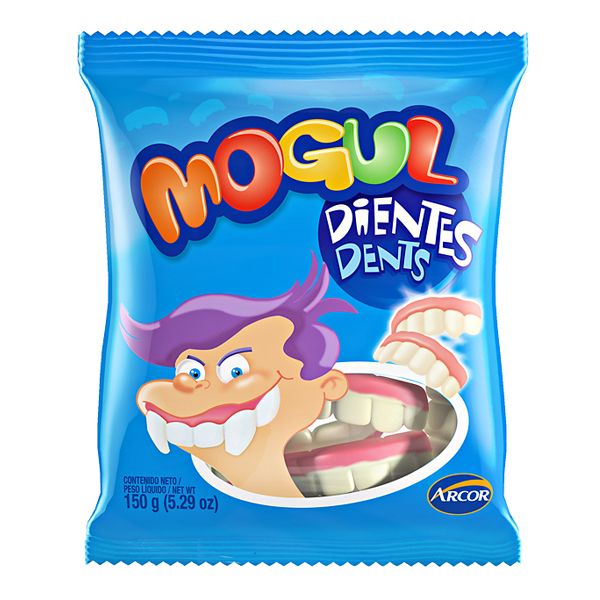 Mogul Teeth Shaped Candies Gummies Strawberry Yoghurt Flavour 500g / 17.6 oz.
