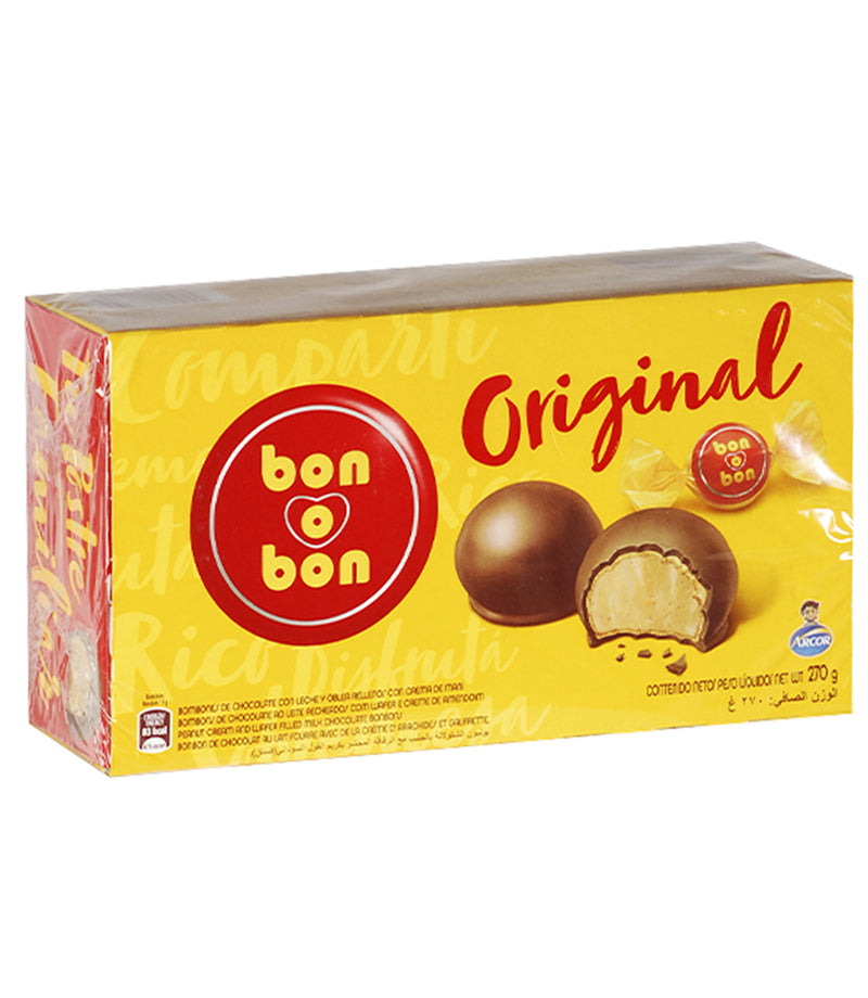 Bon O Bon Bombons with Peanut Cream Filling and Wafer 270g.
