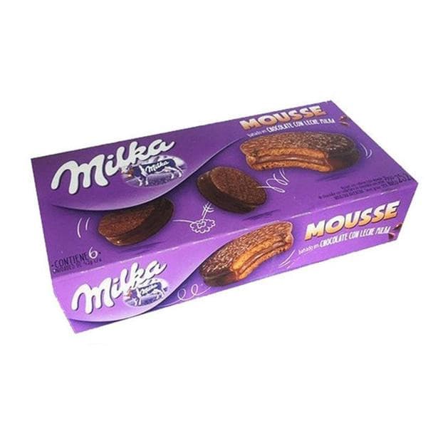 Alfajores Milka with Chocolate Mousse 6 units 252 g / 8.8 oz Alfajores Milka with Chocolate Mousse 6 units 252 g / 8.8 oz