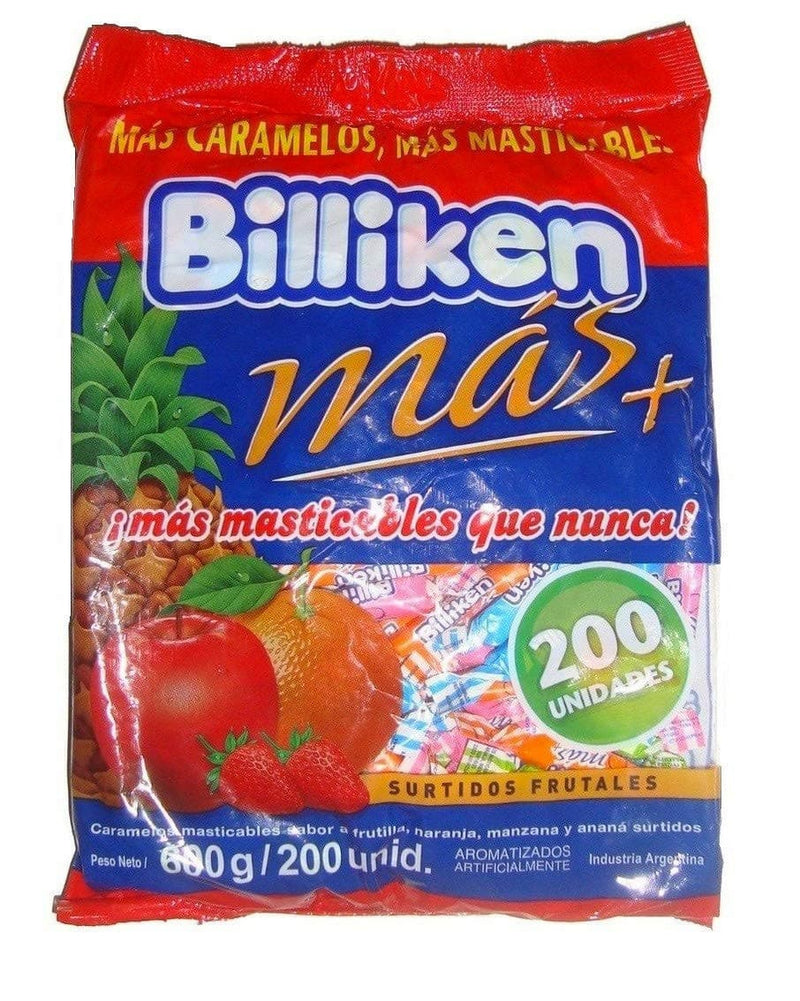 Billiken Más Soft Candies Assorted Fruit Flavors 600g / 21.16 oz.