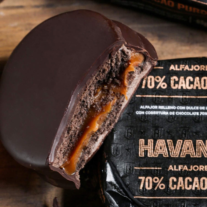 Alfajores "Havanna" Dark Chocolate Cacao Puro 70% 9u 585g / 1.3lb.