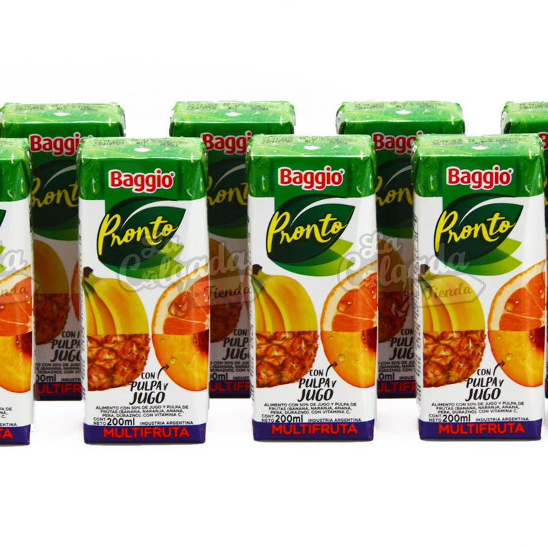 Baggio Pronto Multifruit Juice Tetra Pack 200 ml / 6.7 fl oz.