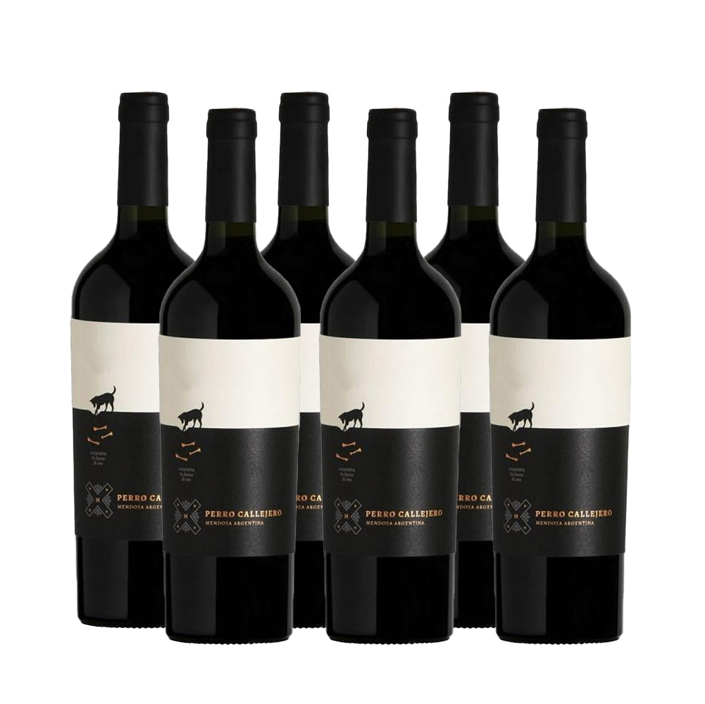 Perro Callejero Malbec 750 ml (box of 6 bottles).