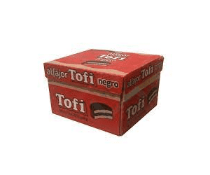 Alfajor "Tofi" Negro Milk Chocolate Alfajor Filled with Dulce De Leche Box 36u 46g / 0.1lb.