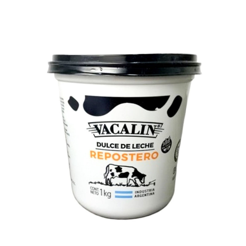 Dulce de Leche "Vacalin" pantry creamy milk confiture 1kg. /2.2lb. plastic bin.