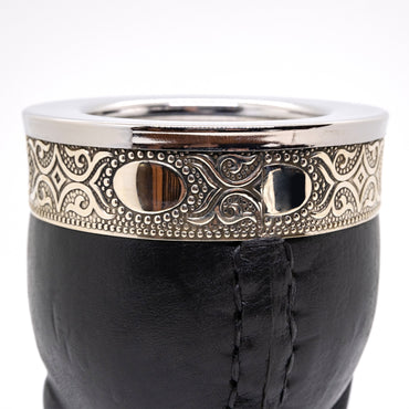 Imperial Original Black Leather Premium Mate with Alpaca & Steel Rim