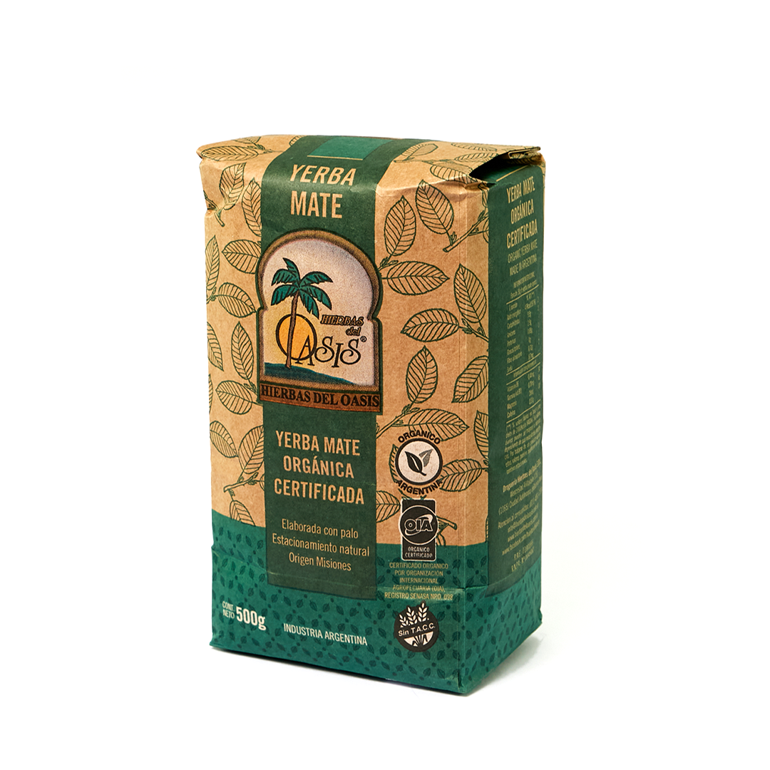 Yerba Mate Organic by Hierbas del Oasis 500g