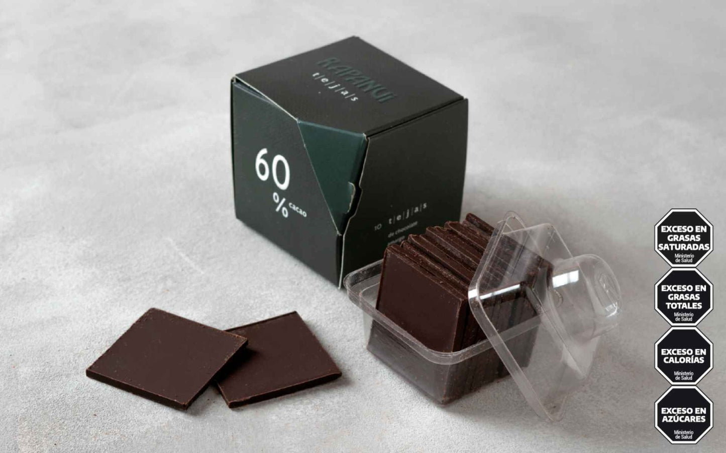 Rapanui Tejas 60% Cacao Chocolate (60g)