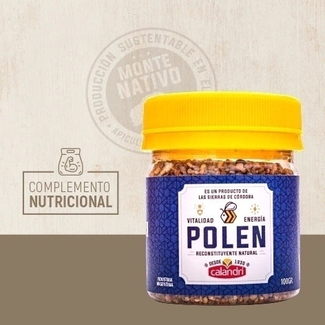 Natural Bee Pollen by Calandri – 100g / 0.22lb