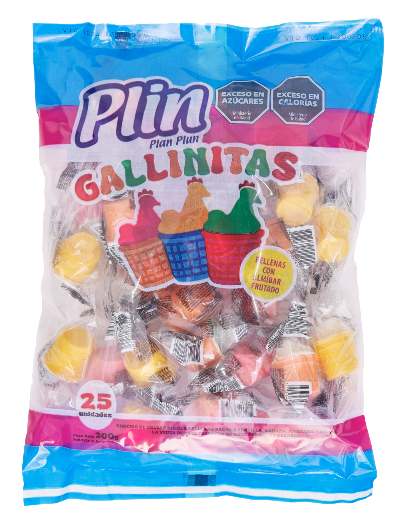 Plin Little Chickens filled with syrup 25u. 300g/10.58oz