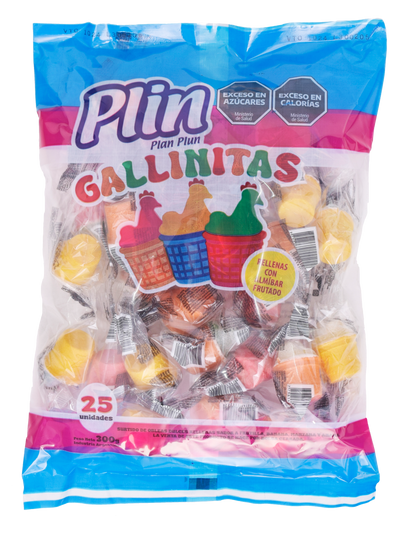 Plin Little Chickens filled with syrup 25u. 300g/10.58oz