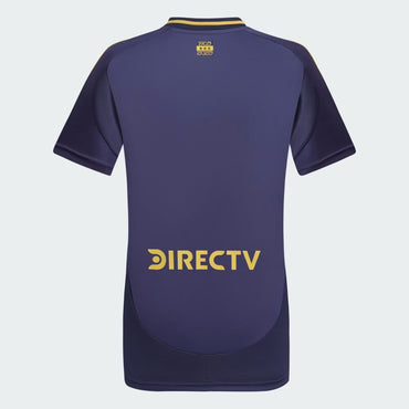 Boca Juniors 24/25 Women’s Third Jersey – Back view with club logo and yellow star design