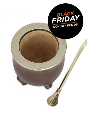 Black Friday Mate Premium Pumpkin Gourd - Mate Camionero (Brown)