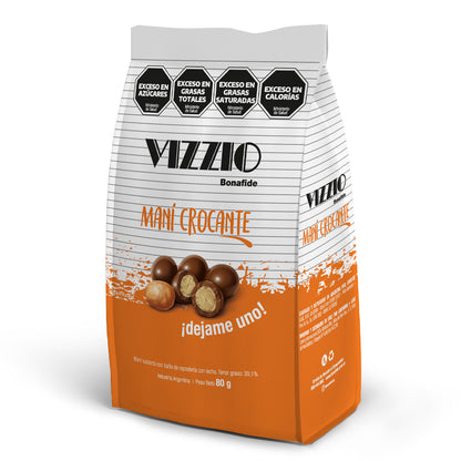 Vizzio by Bonafide Crunchy Peanut with Milk Chocolate Coating 80g/3.22oz