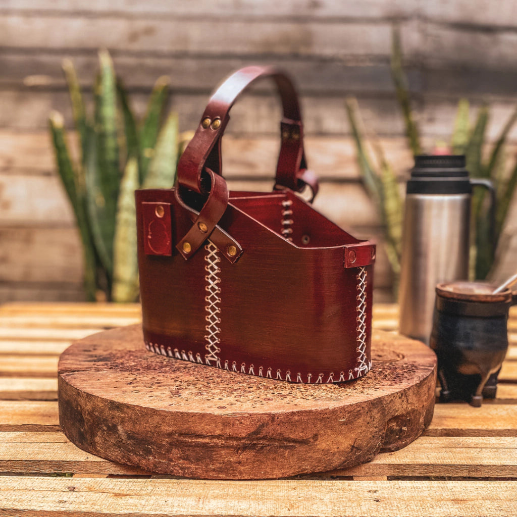 Brown Leather Simple Mate Bag