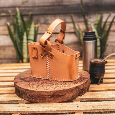 Natural Leather Simple Mate Bag