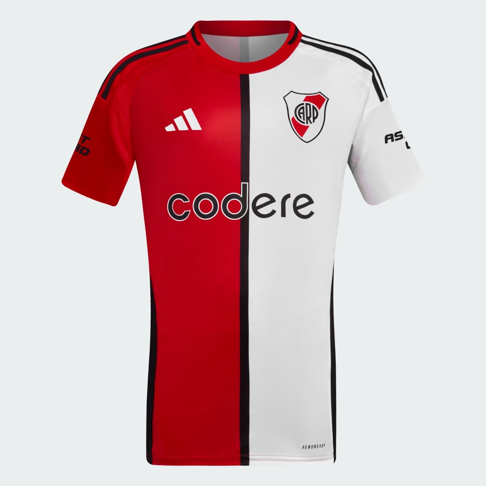 River Plate 24/25 Women’s Third Jersey – Front view with a stylish red and white design