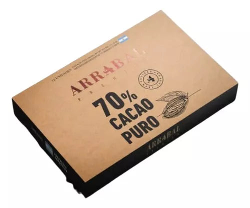 Arrabal - Dark Chocolate Alfajor 70% Cocoa Fill With Dulce de Leche 6u. 390g/0.79 lb