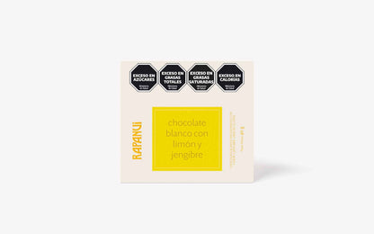 Rapanui White Chocolate with Lemon & Ginger Bar (40g)