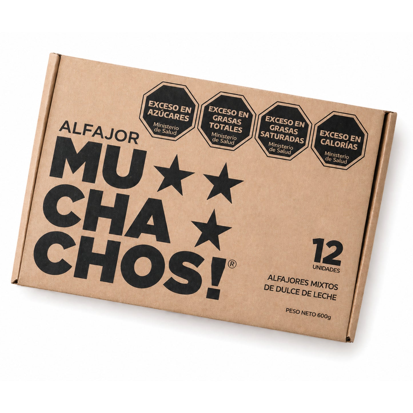 Muchachos Mixed Alfajores Box of 12 – White & Dark Chocolate Argentine Dulce de Leche Cookies 720 g