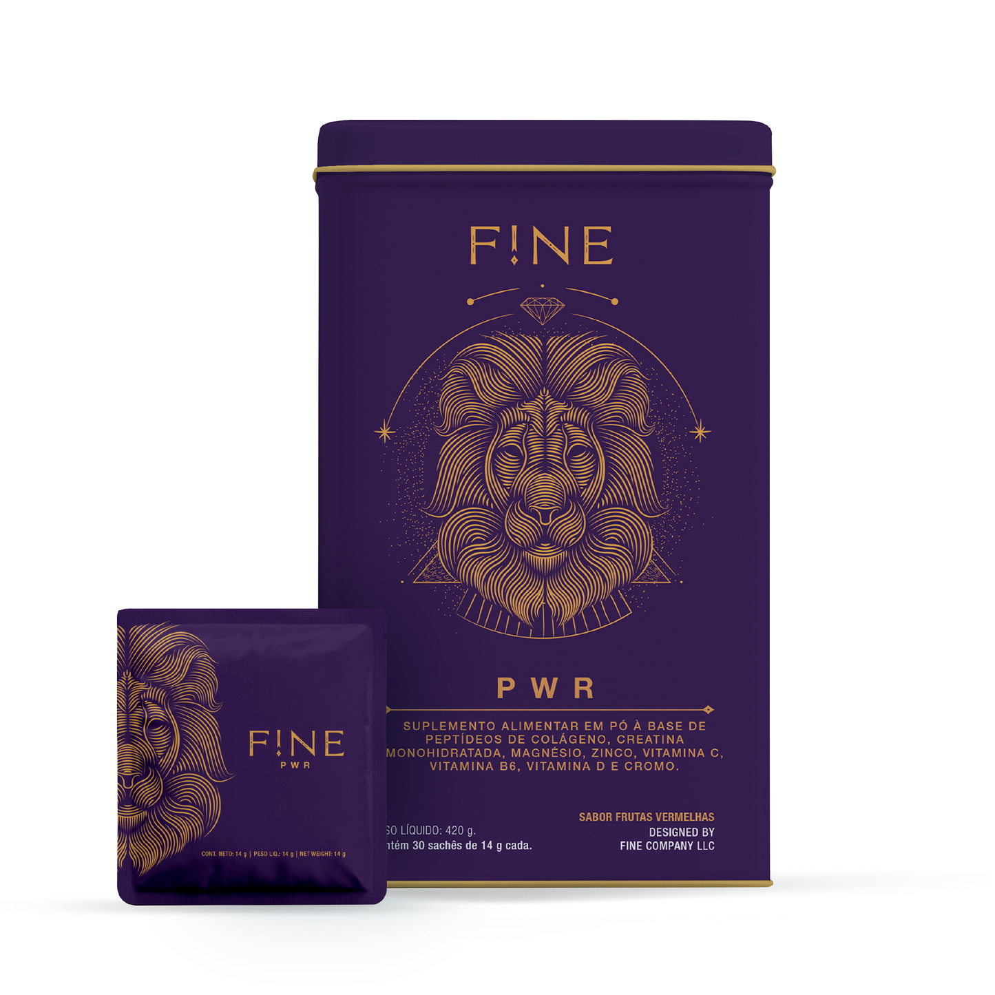 "F!NE Premium Collagen Powder Green Tea Flavor – Hydrolyzed Collagen for Skin Glow, Antioxidant Support & Overall Wellness – Sugar-Free & Metabolism Boosting"