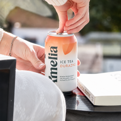 Amelia Ice Tea Peach | Ready-to-Drink Iced Tea 354ml Six-Pack
