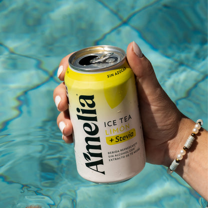 Amelia Ice Tea Lemon & Stevia | Sugar-Free Ready-to-Drink Iced Tea Six-Pack