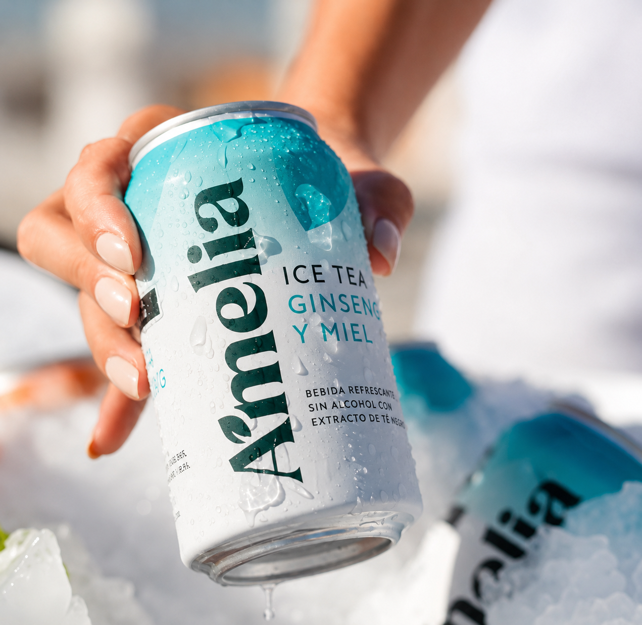 Amelia Ice Tea Ginseng & Honey | Ready-to-Drink Iced Tea Six-Pack