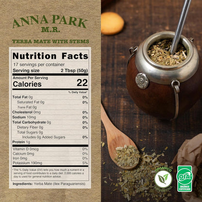 Anna Park Organic Yerba Mate 500g (1.1 lb) – Premium Argentine Mate Tea