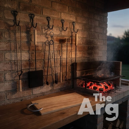 Kit de accesorios para parrilla de barbacoa Asado - 7 piezas 