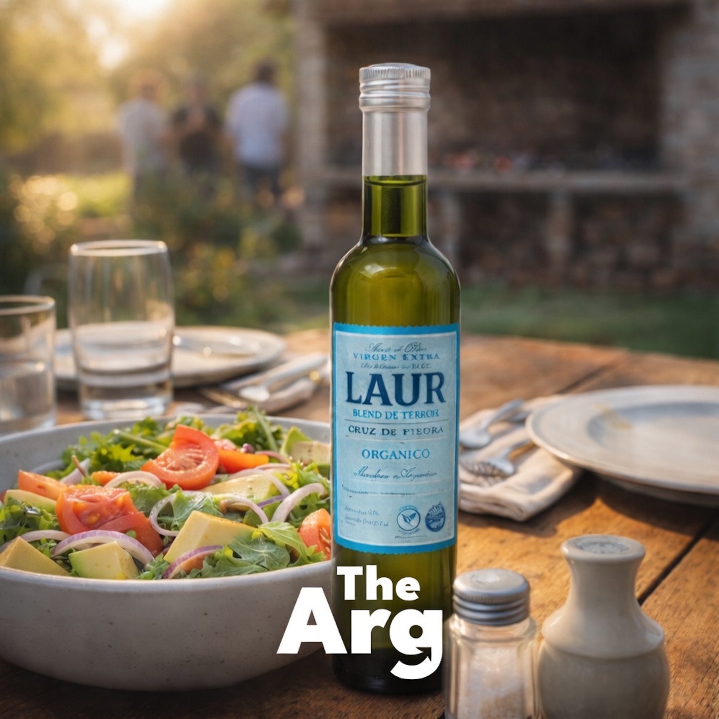 Laur Organic Extra Virgin Olive Oil – Cruz de Piedra Blend (250ml / 8.45 fl oz) | Premium Argentine EVOO from Mendoza